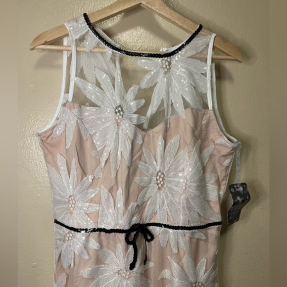 Anthropologie Eva Franco White Haven Sutton Embroidered Floral Dress NWT - Picture 6 of 13